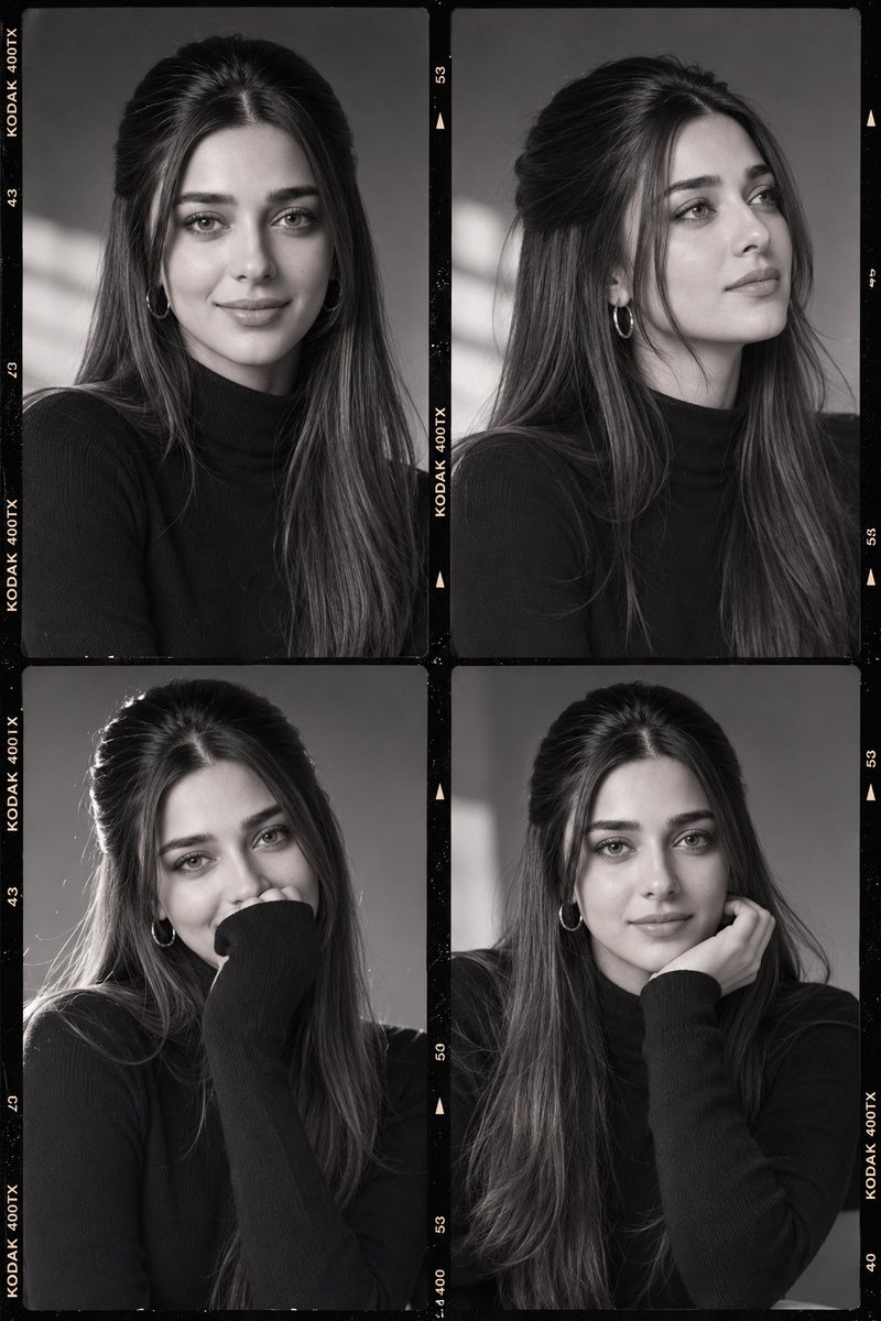 Luxury Fashion Casting Contact Sheet