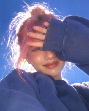 Vintage Digicam Style Portrait