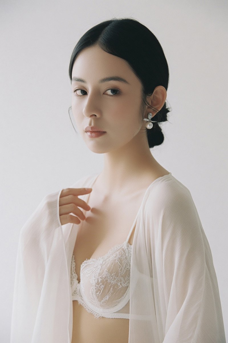 Elegant East Asian Woman Editorial Portrait