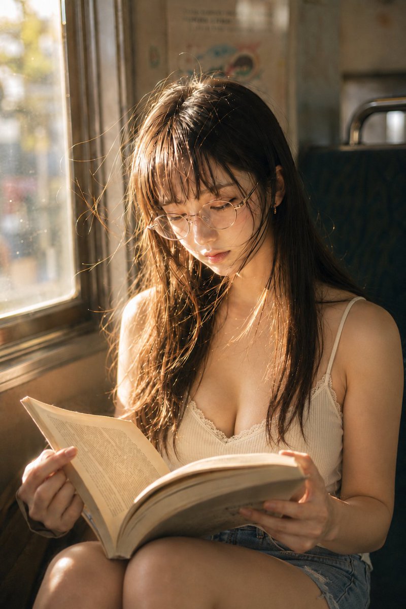 Summer Light Reading on a Train