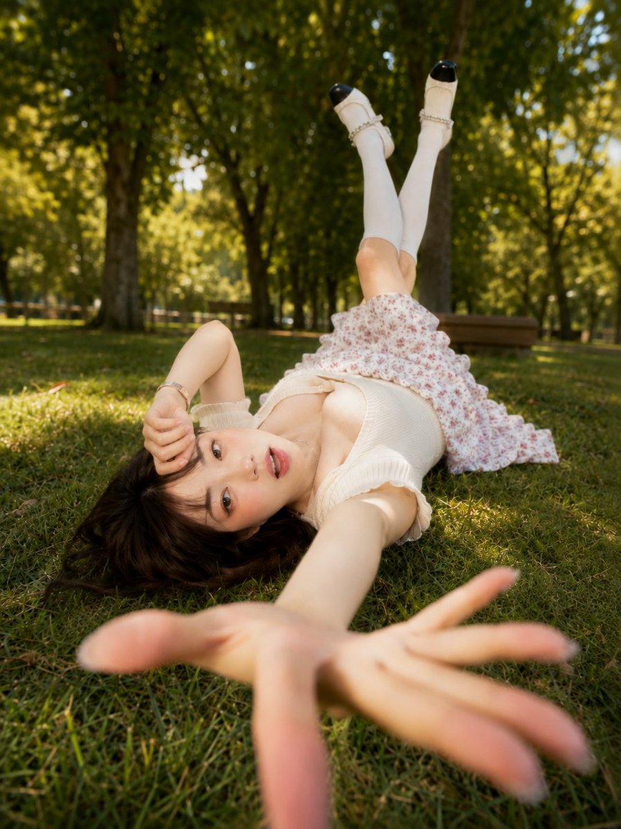 Summer Park Dappled Light Portrait
