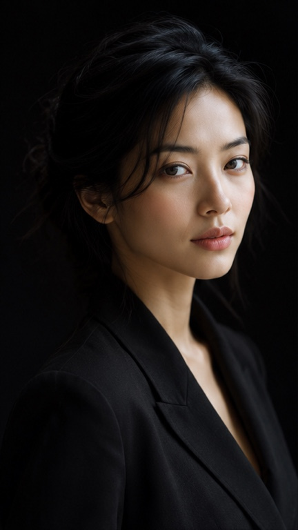 East Asian Woman Studio Headshot