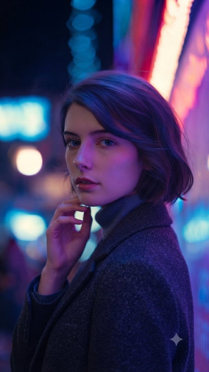 Profile / Avatar - Neon City Cyber-Noir Portrait - Image 3