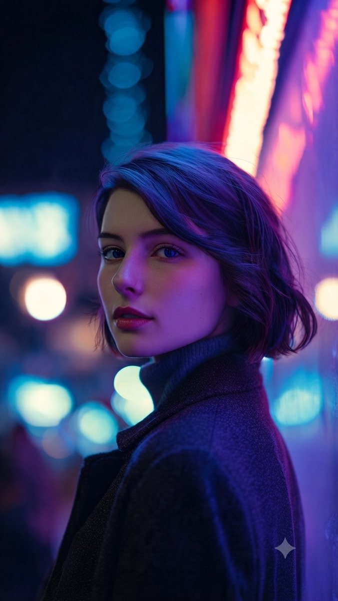 Profile / Avatar - Neon City Cyber-Noir Portrait - Image 4