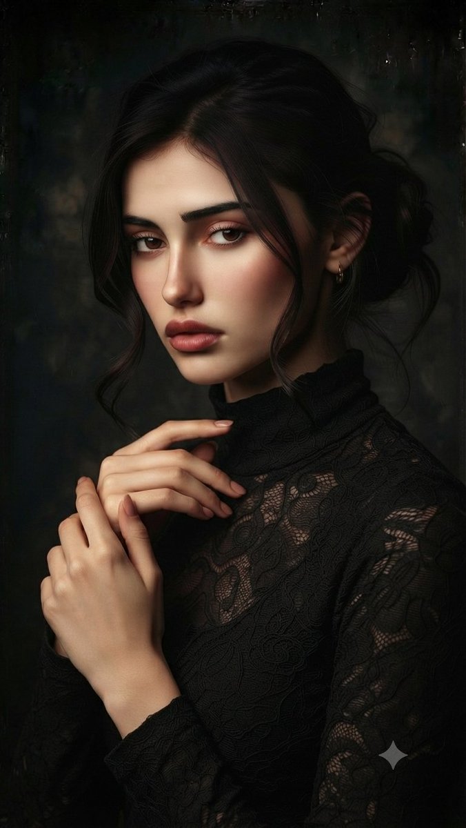 Profile / Avatar - Dramatic Chiaroscuro Studio Portrait - Image 1