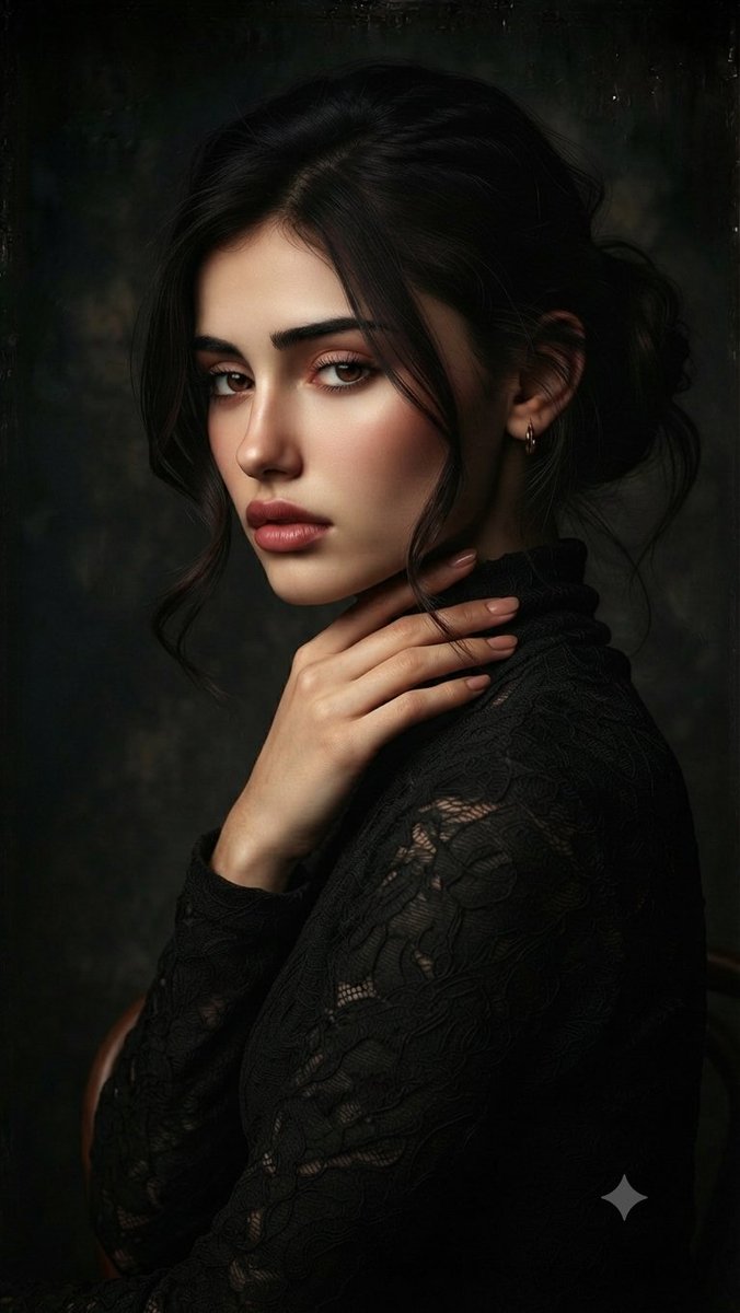 Profile / Avatar - Dramatic Chiaroscuro Studio Portrait - Image 3