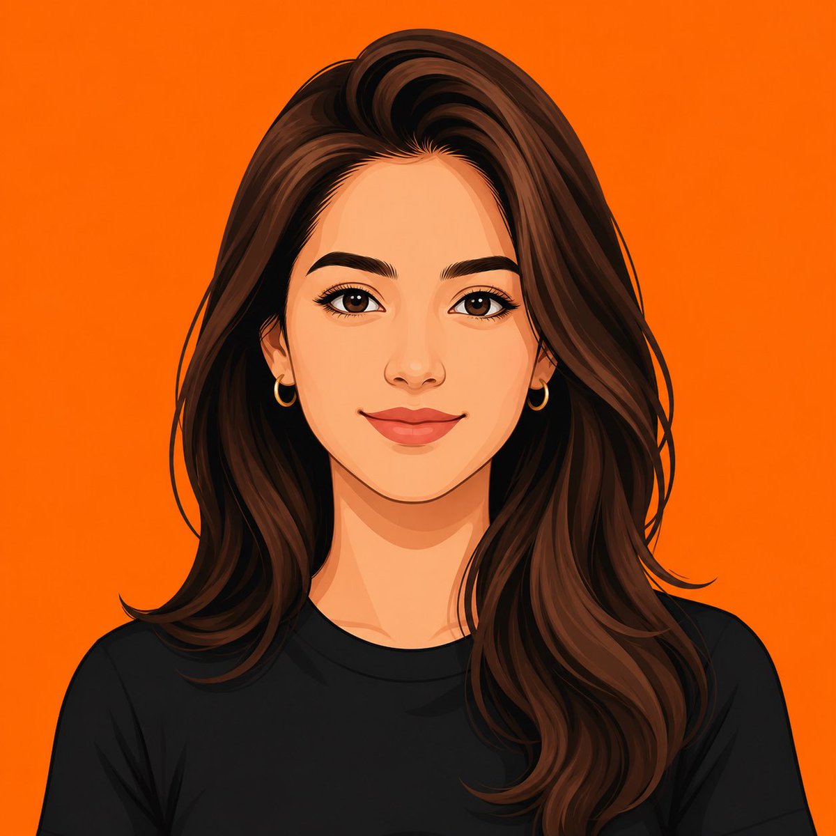 Clean Flat Vector Avatar example 2