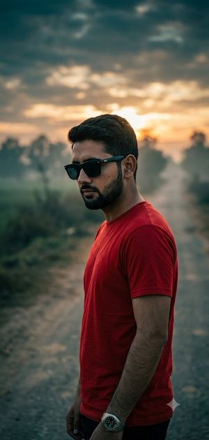 Moody Foggy Countryside Portrait — Ultra-realistic cinematic 8K portrait of the {argument name="subject" default="same young man"} (exact face preserved), stand
