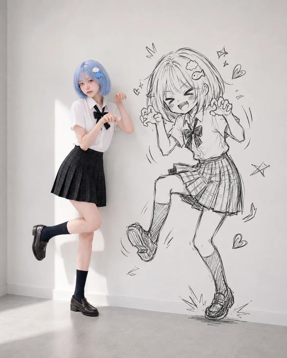 Character Reference Doodle Shadow Portrait example 2