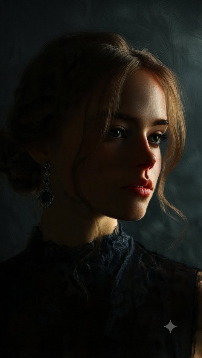 Profile / Avatar - Fine Art Oil Portrait of a Young Woman - Image 1