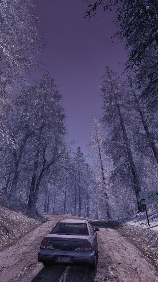 Game Asset - Cinematic Winter Road Landscape - Image 2