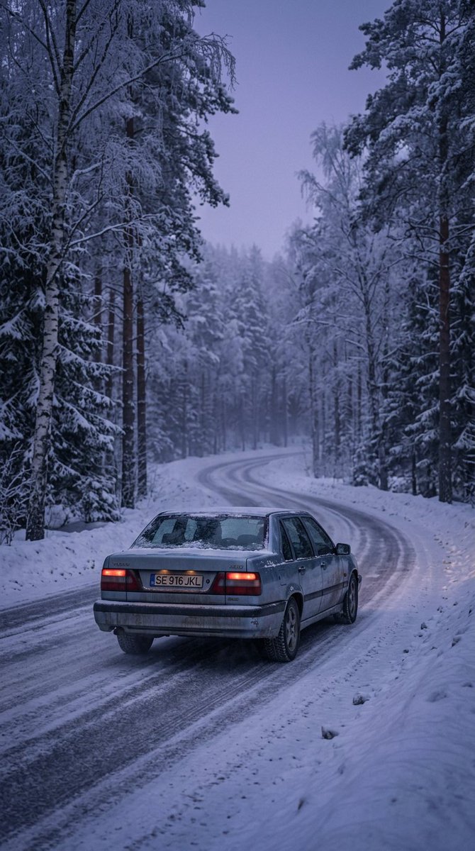 Game Asset - Cinematic Winter Road Landscape - Image 1