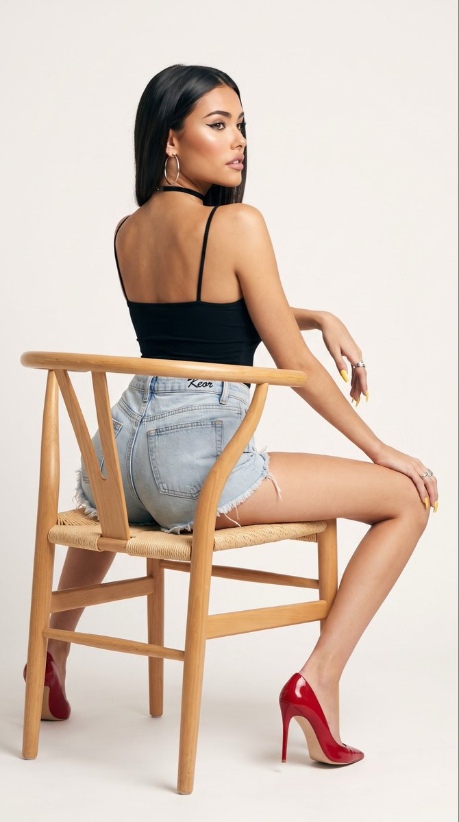 Product Marketing - Studio Editorial Denim Fashion Portrait - Image 1