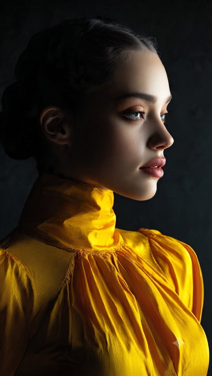 Profile / Avatar - Yellow Silk Studio Portrait - Image 3