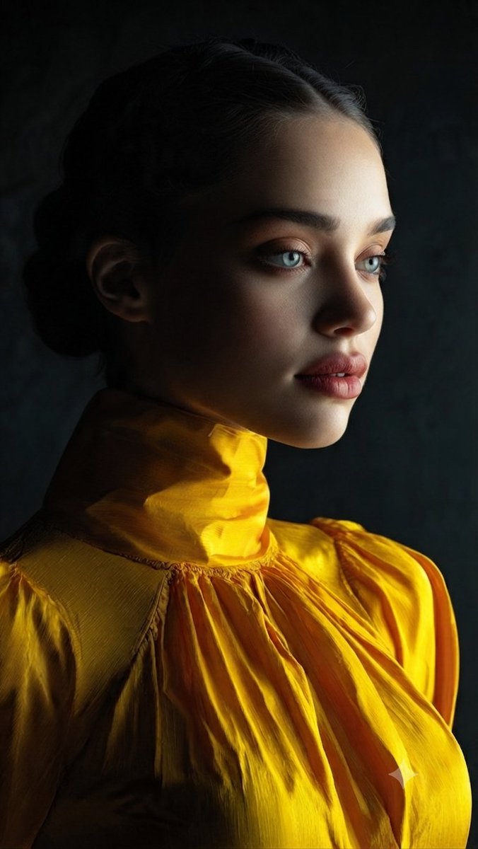 Profile / Avatar - Yellow Silk Studio Portrait - Image 2