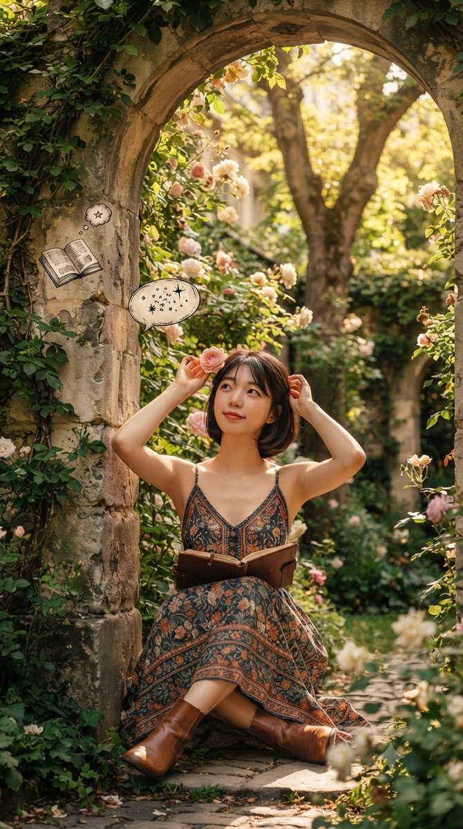Comic / Storyboard - Serene Garden Literary Portrait - Image 2