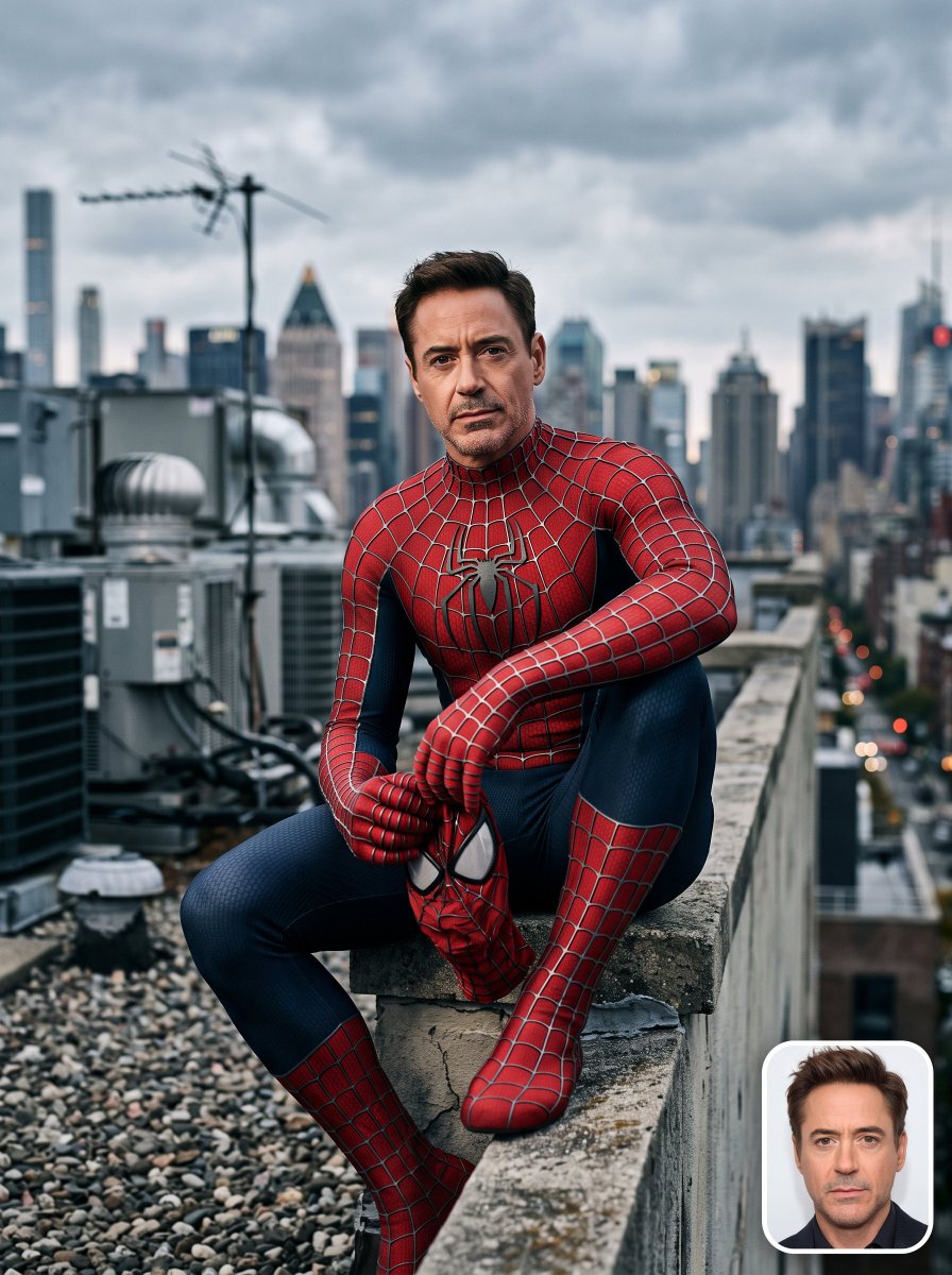 Profile / Avatar - Spider-Man Rooftop Suit Portrait - Image 1