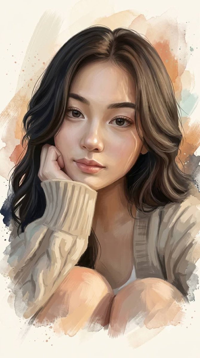 Profile / Avatar - Editorial Digital Portrait Painting - Image 1
