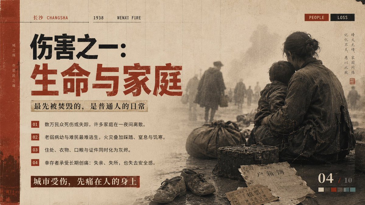 Infographic / Edu Visual - Wenxi Fire Historical PPT Cover - Image 2