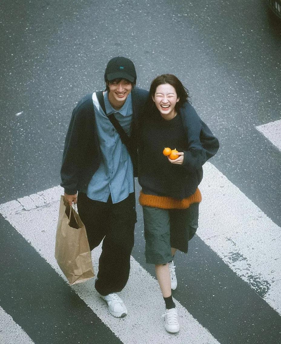 Social Media Post - Cinematic Overhead Street Couple Photo - Image 3