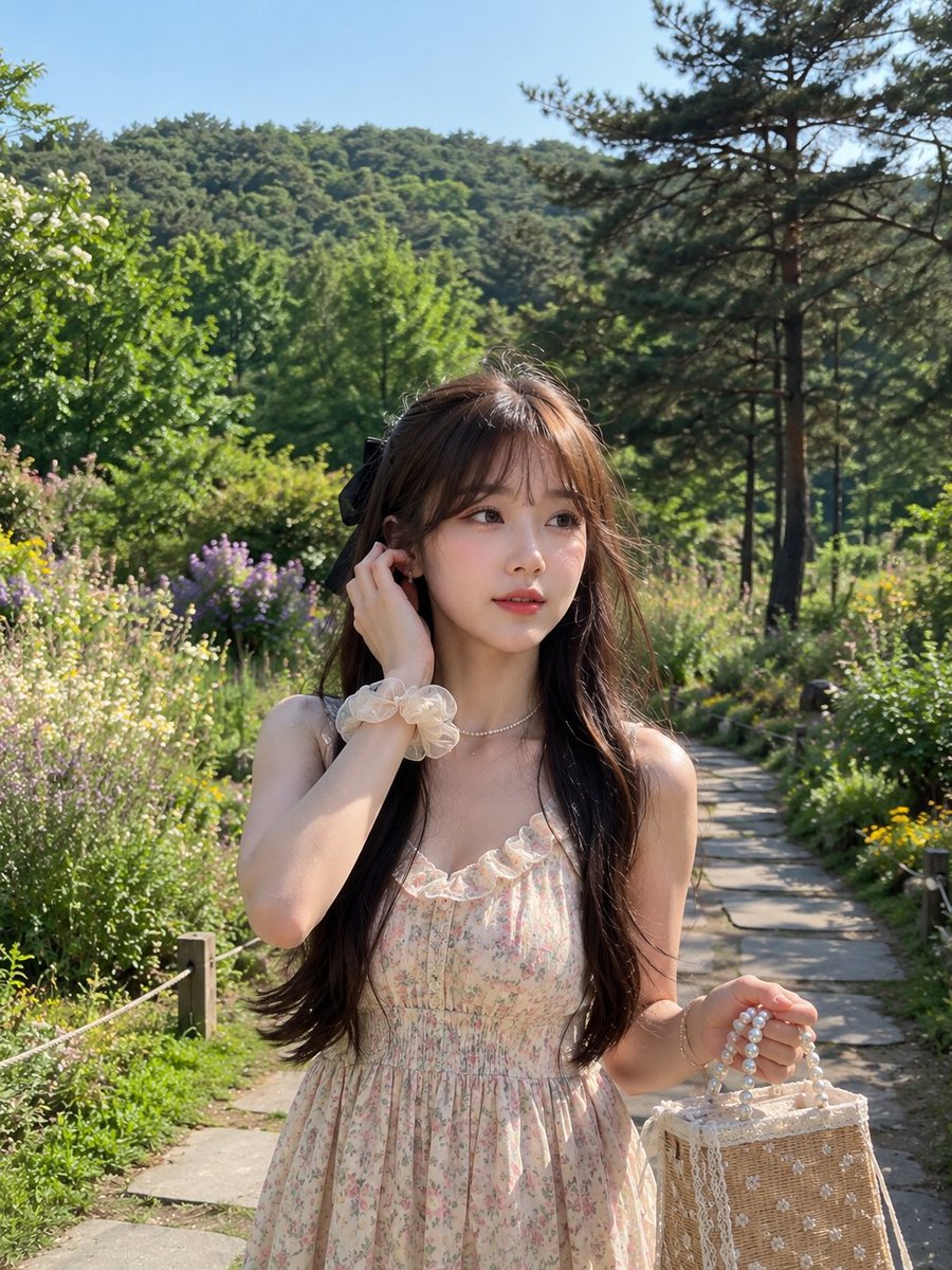 Dreamy Cottagecore Garden Portrait