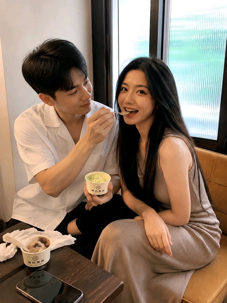 Candid Dessert Date Photography
