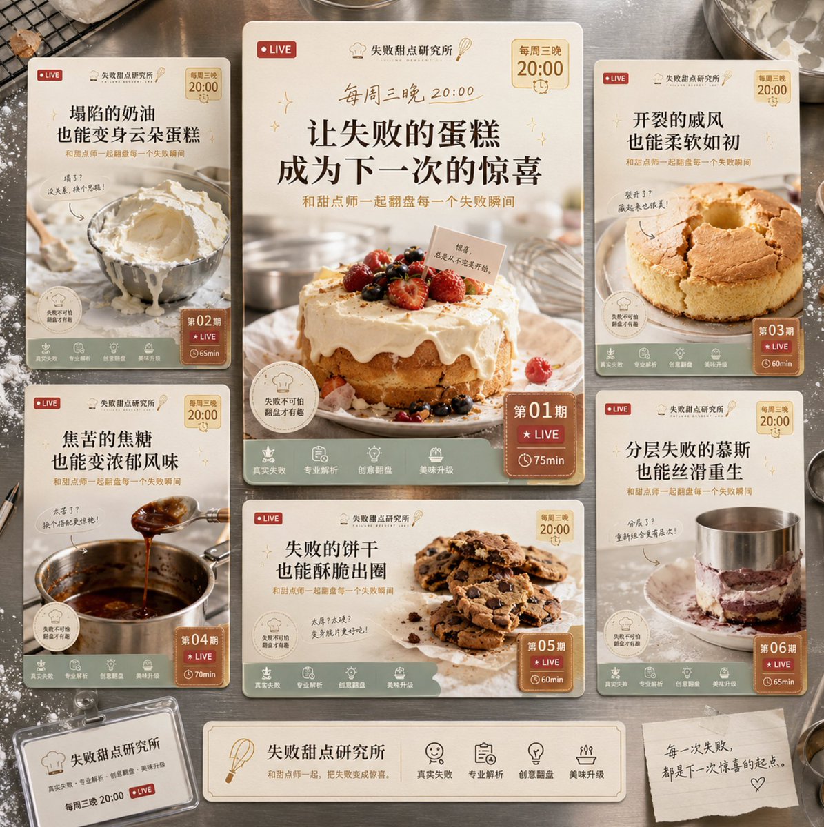 Dessert Livestream Branding Cover System