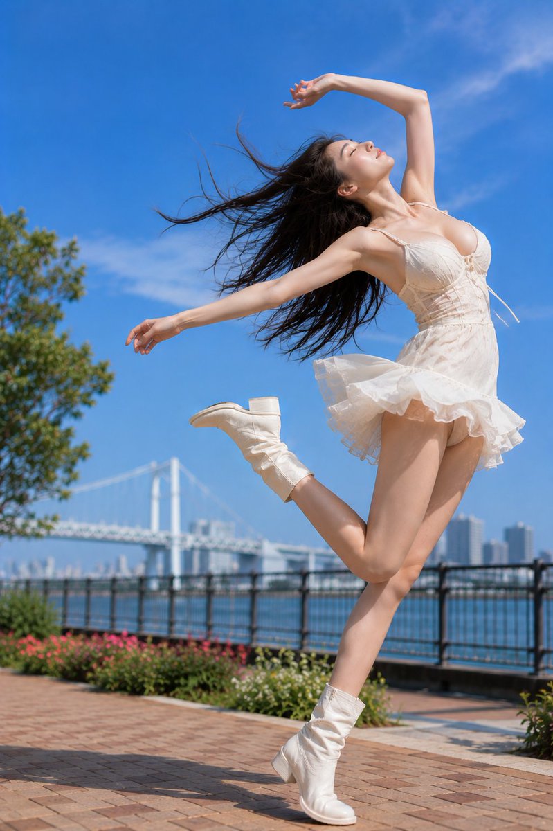 Social Media Post - Dynamic Jumping Summer Portrait - Image 1