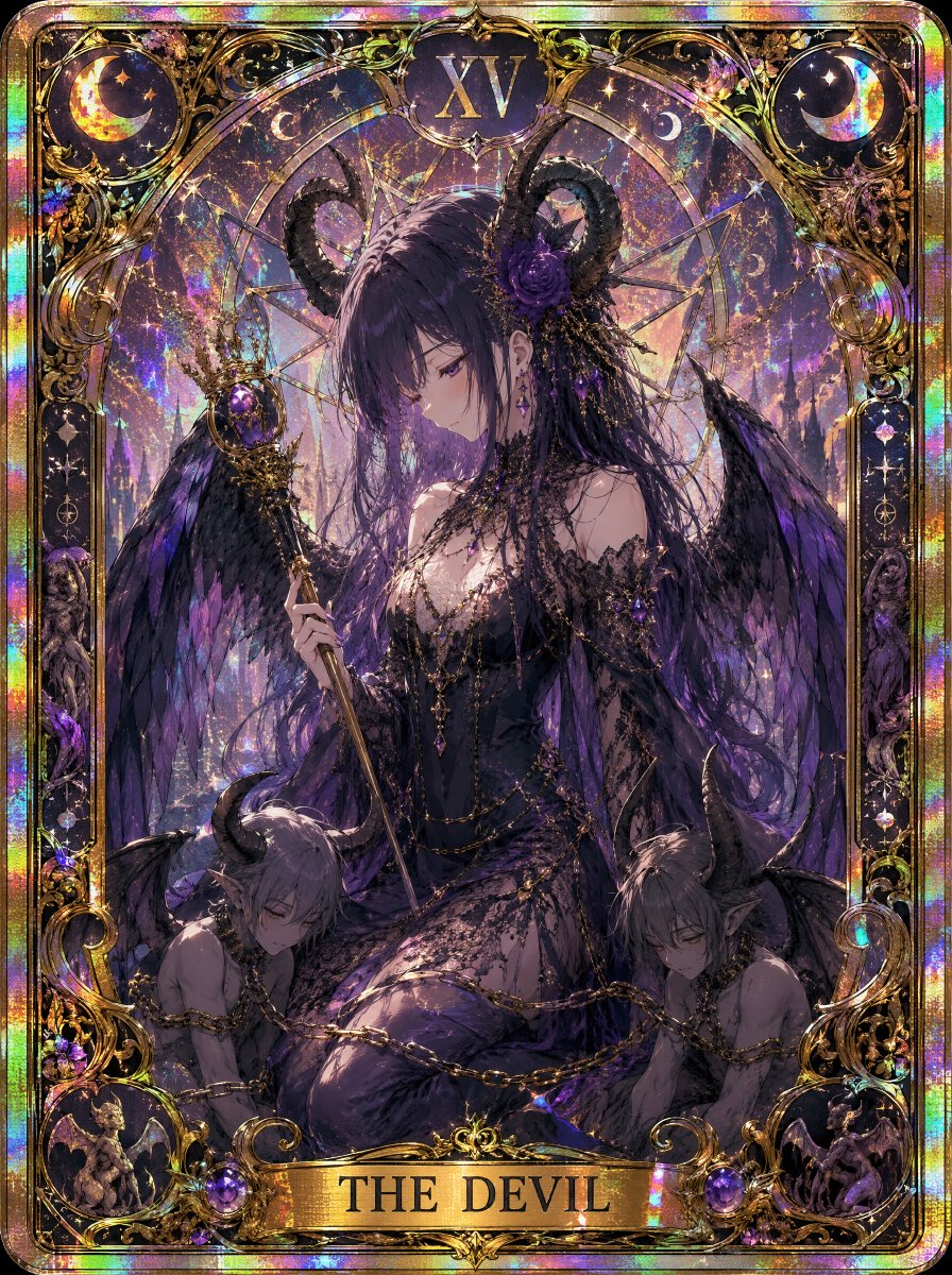 Product Marketing - Gothic Art Nouveau Tarot Card - Image 3