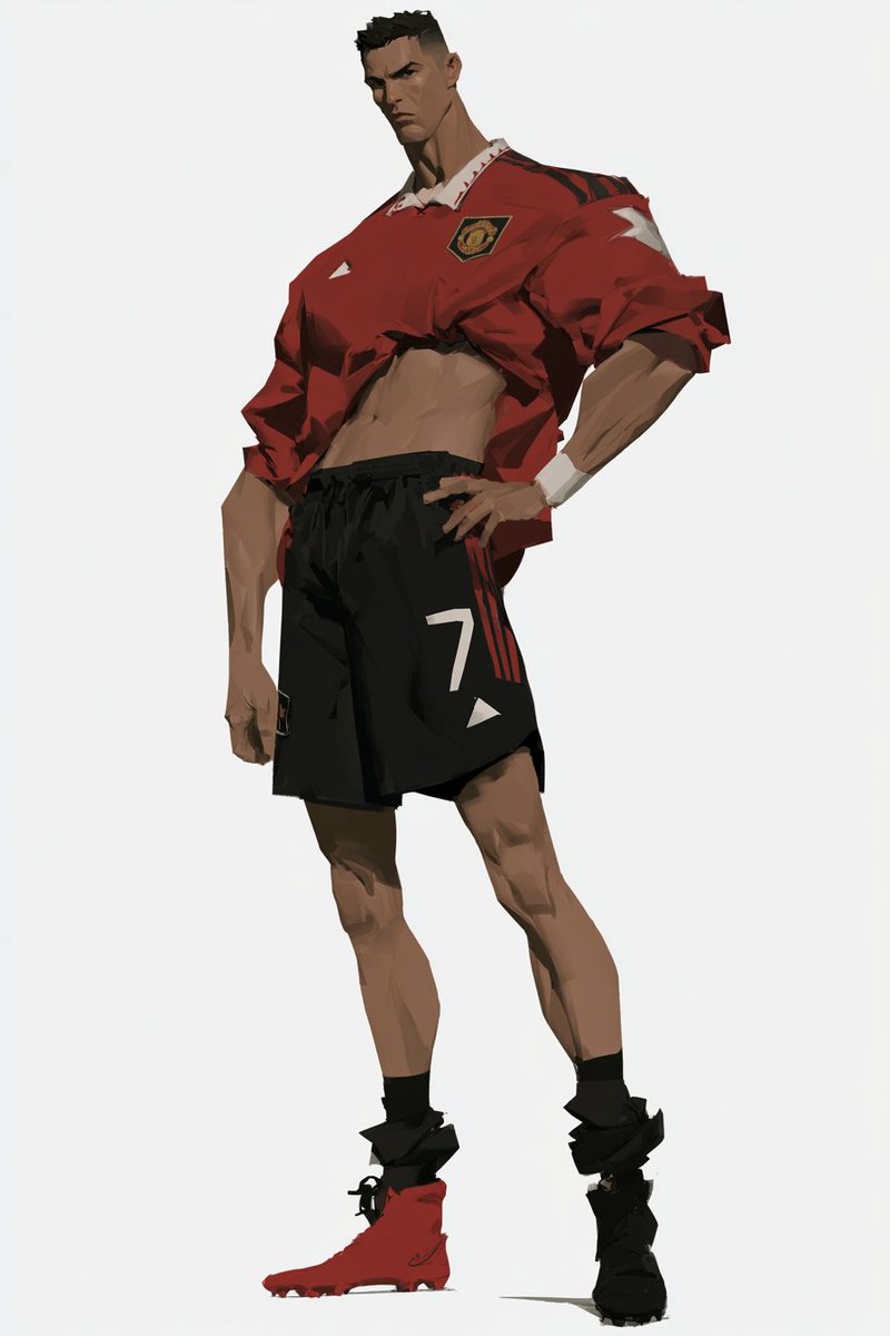 Stylized Footballer Concept Art