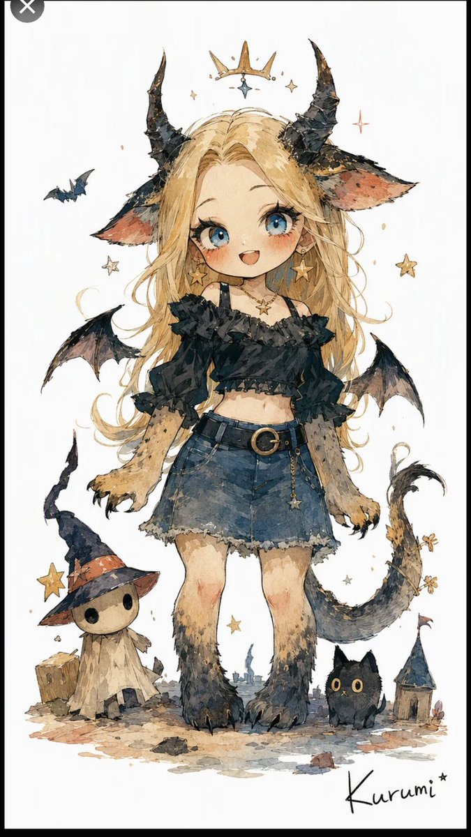 Profile / Avatar - Chibi Chimera Demon Girl - Image 1