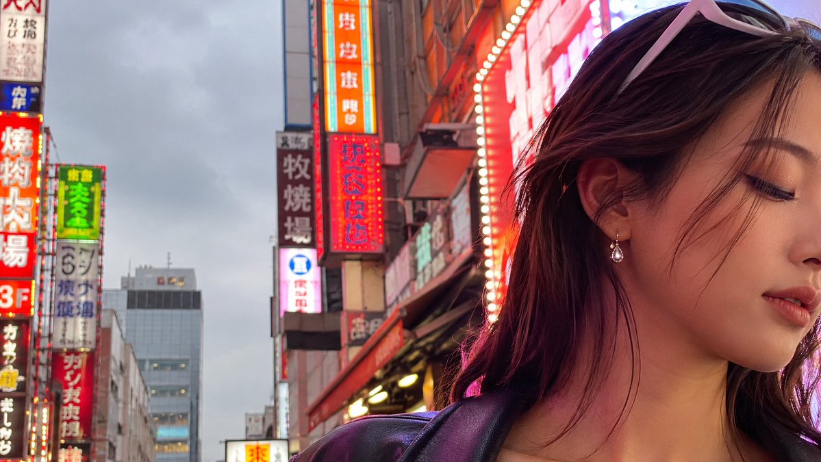 Neon Tokyo Street Portrait