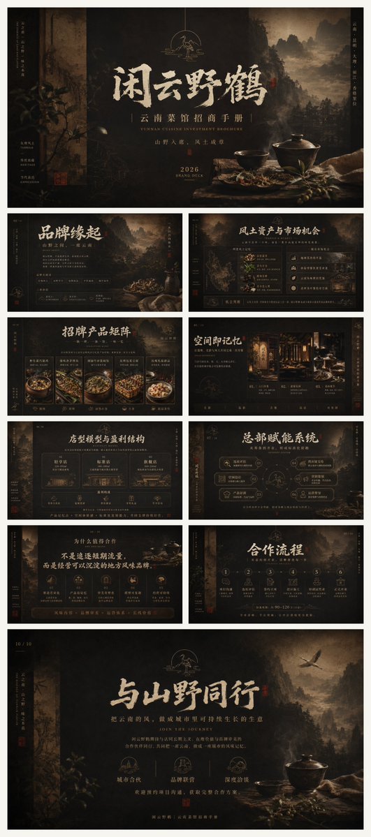 Dark Yunnan Cuisine Franchise Deck