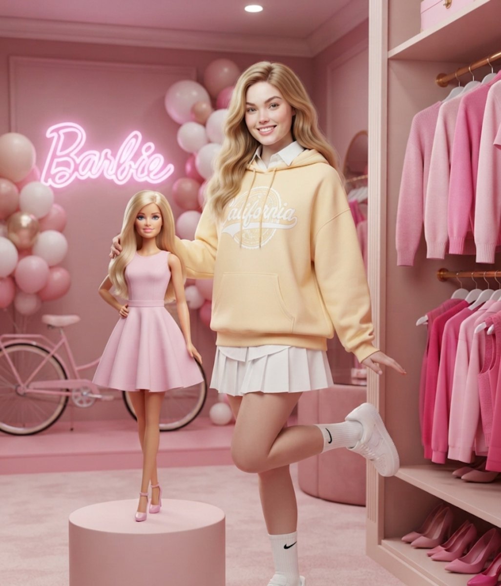 Social Media Post - Barbie Boutique Fashion Portrait - Image 1