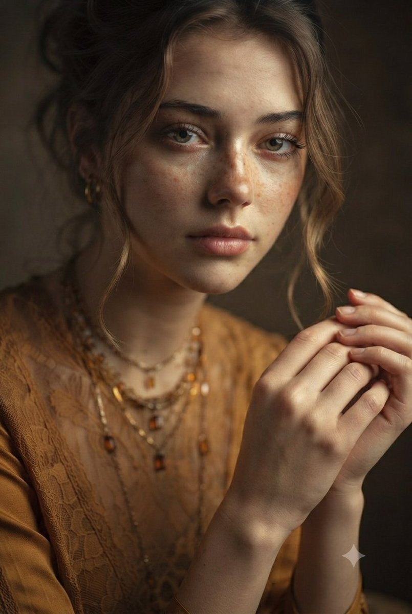 Profile / Avatar - Vintage Mustard Dress Portrait - Image 2