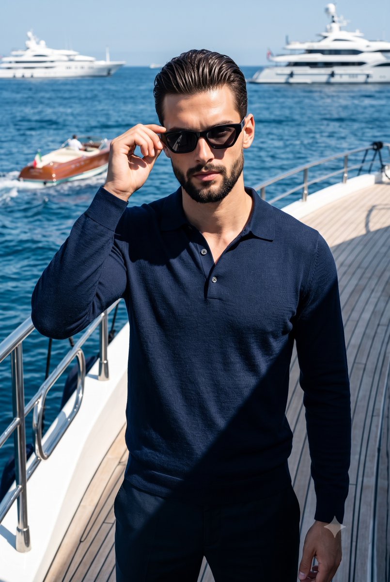 Product Marketing - Luxury Yacht Male Model Portrait - Image 1