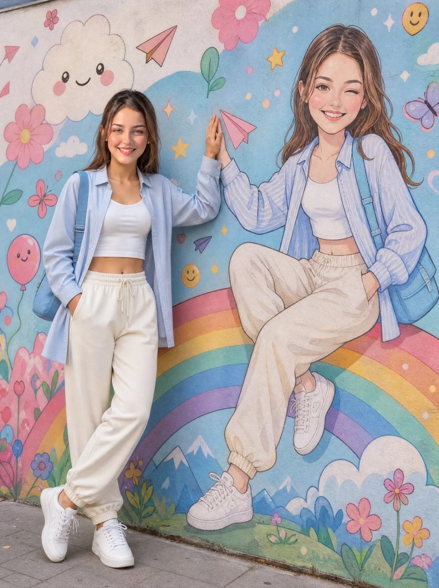 Social Media Post - Identity Preserving Cartoon Mural - Image 1