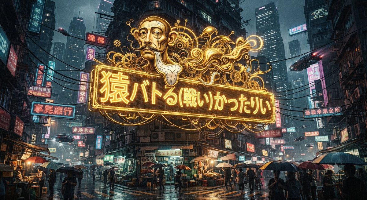 Social Media Post - Cyberpunk Surrealism Dali Style - Image 1