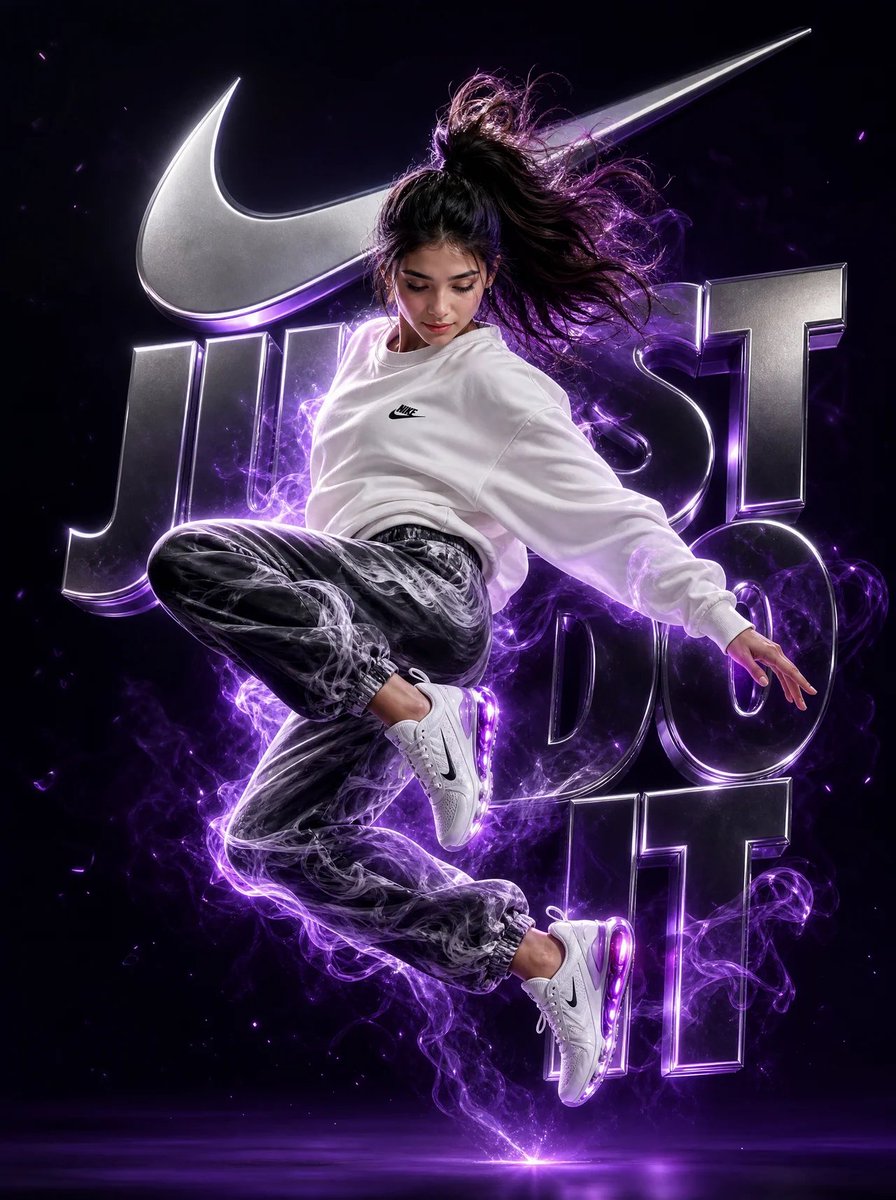 Cinematic Nike Sports Dance Poster