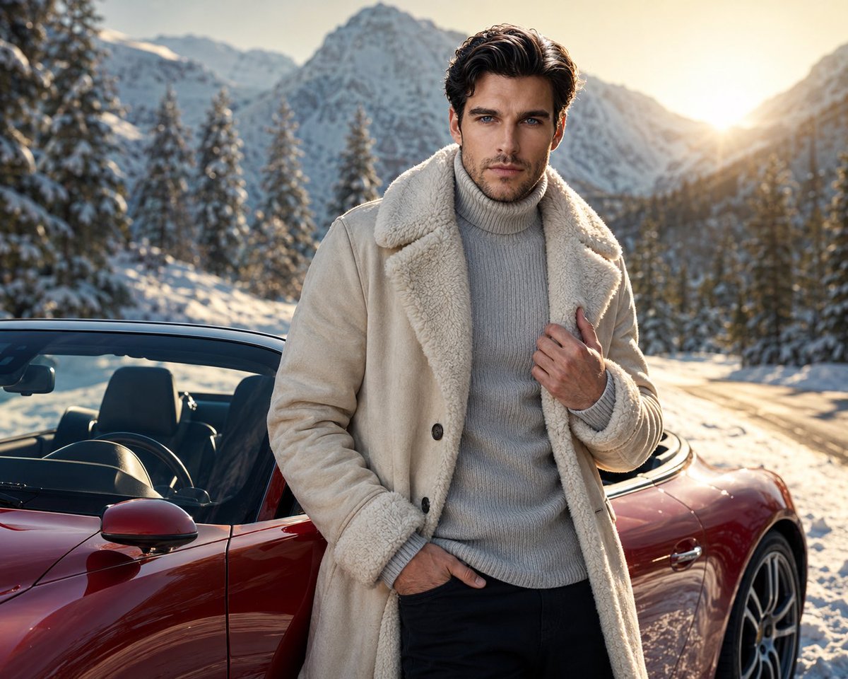 Winter Mountain Editorial Portrait