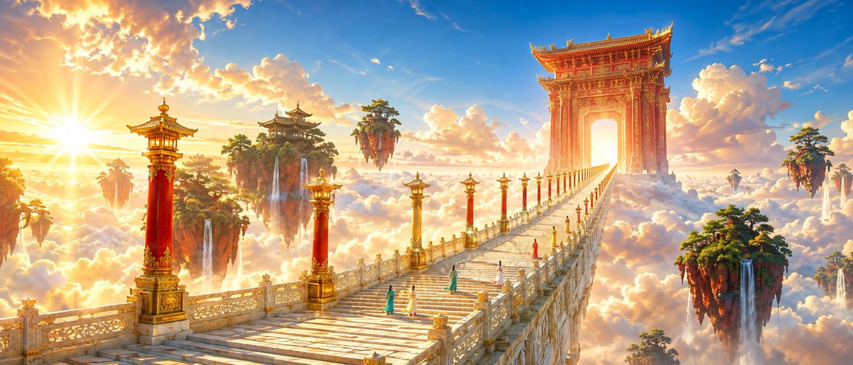 Oriental Xianxia Cinematic Scene