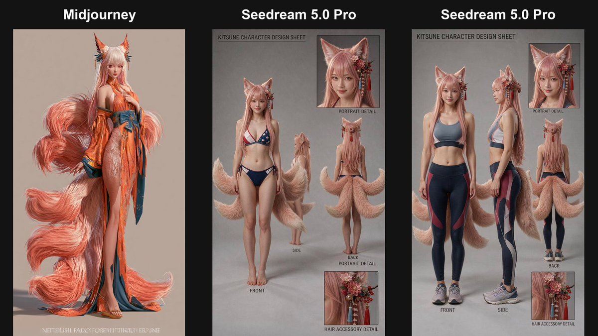Nine-Tailed Fox Swimsuit Outfit