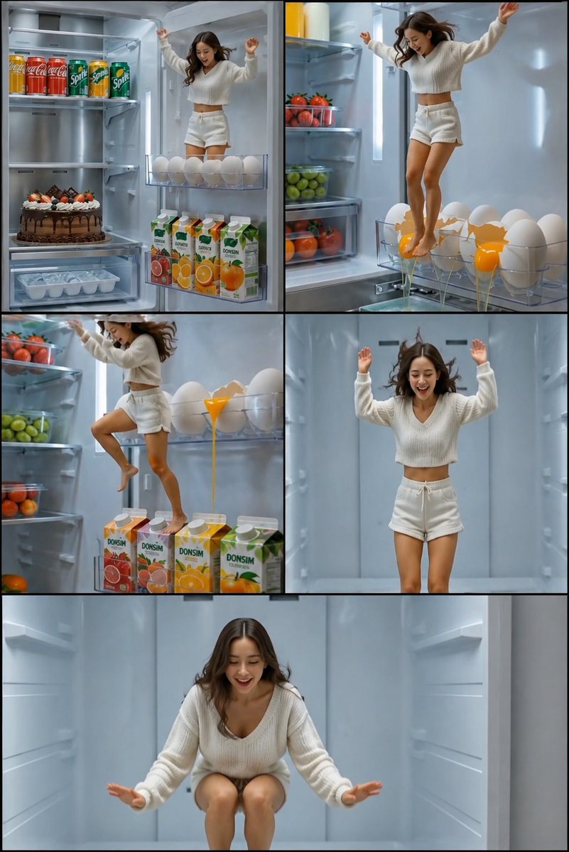Miniature Woman in Refrigerator Storyboard