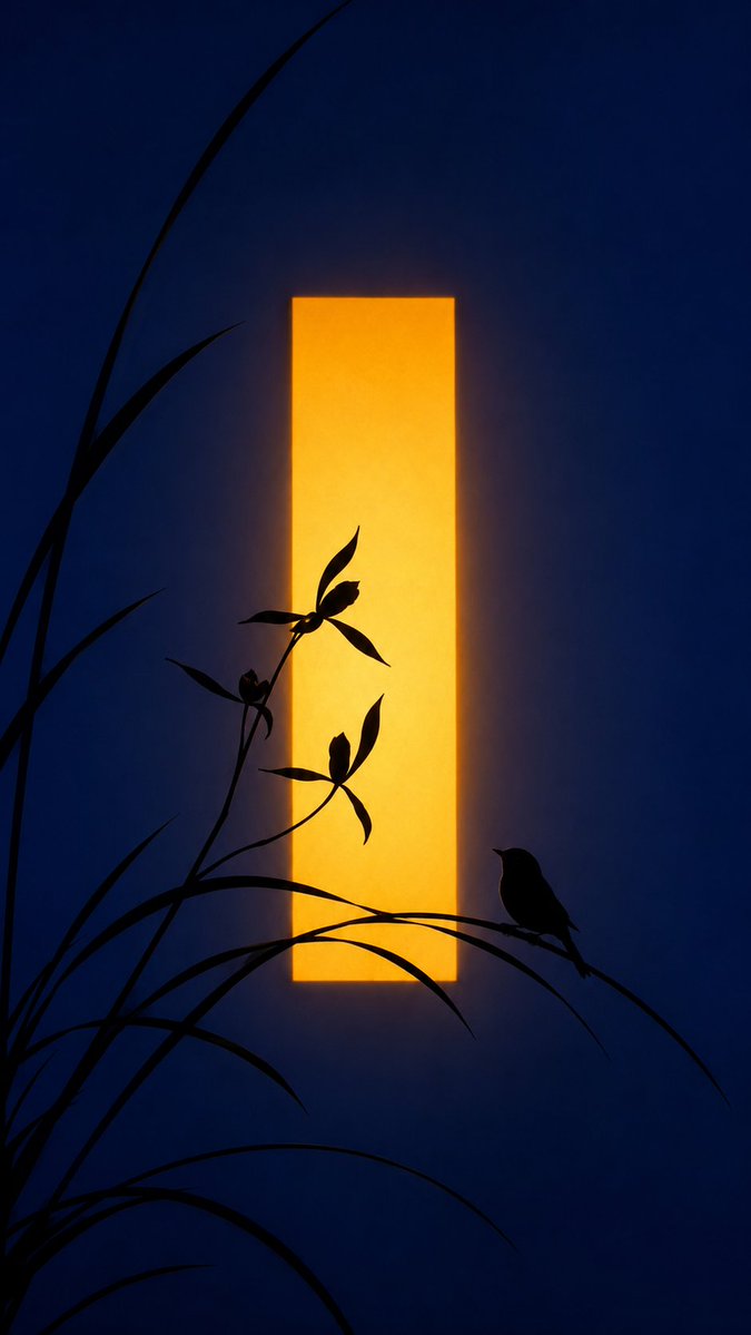 Chinese Silhouette Lantern Wallpaper