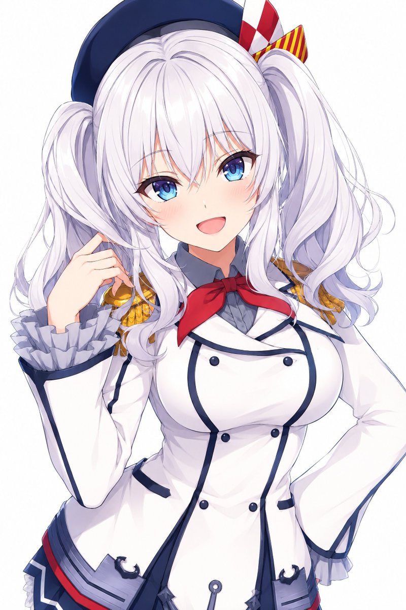 Elegant Anime Naval Girl Portrait