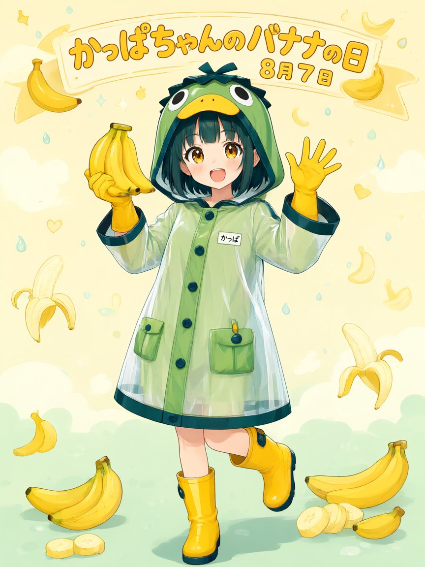 Kappa Banana Day Anime Poster