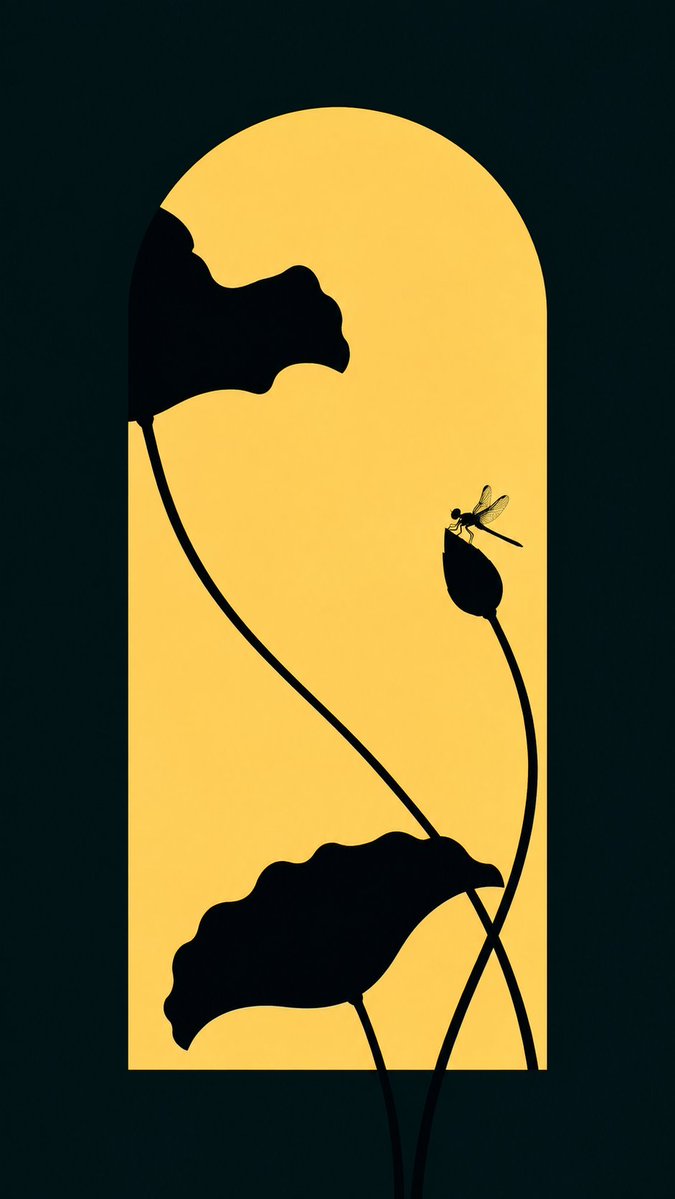 Lotus Silhouette Sunset Arch