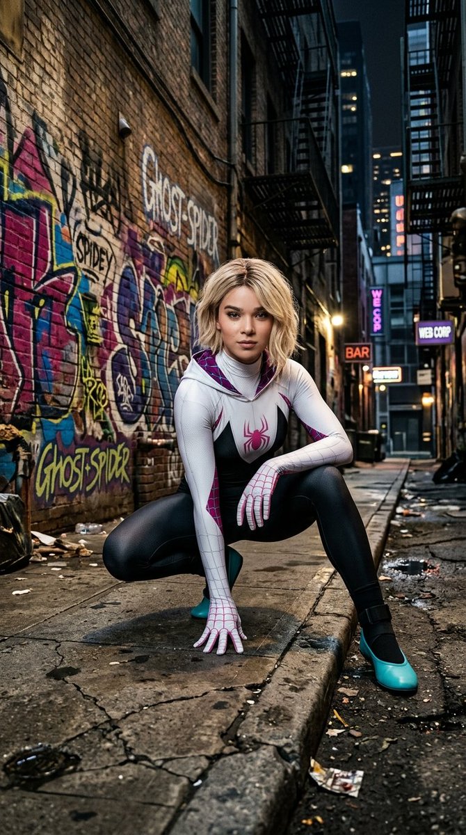 Editorial Ghost-Spider Urban Portrait