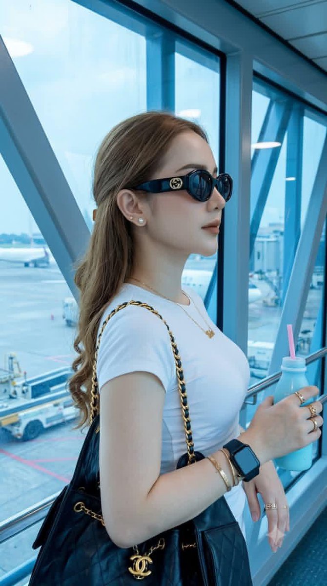 Modern Airport Travel Portrait