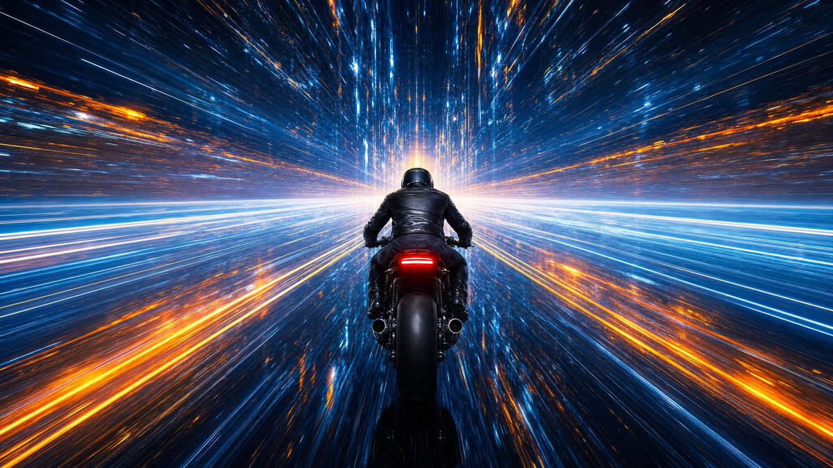 Futuristic Hyper-Speed Tunnel Ride